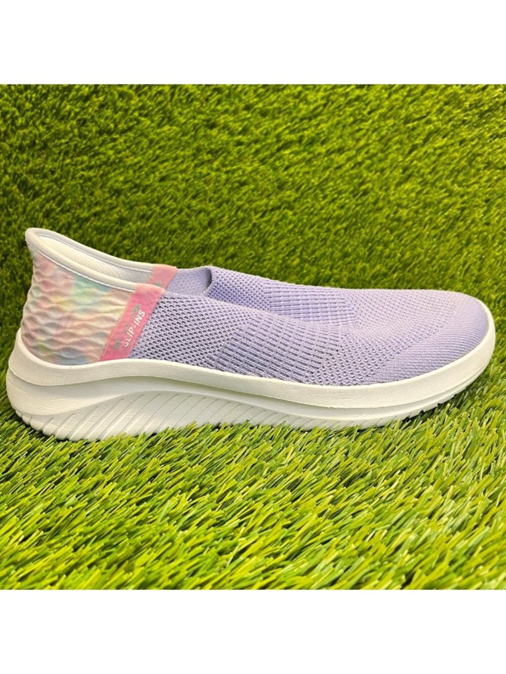 Skechers Ultra Flex 3.0 Girls Size 5Y Purple Pink Walking Slip-On Shoes Sneakers